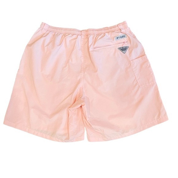 Columbia men’s PFG swim trunks UV shield pockets lined 7.5” inseam SZ L pink - Picture 2 of 14